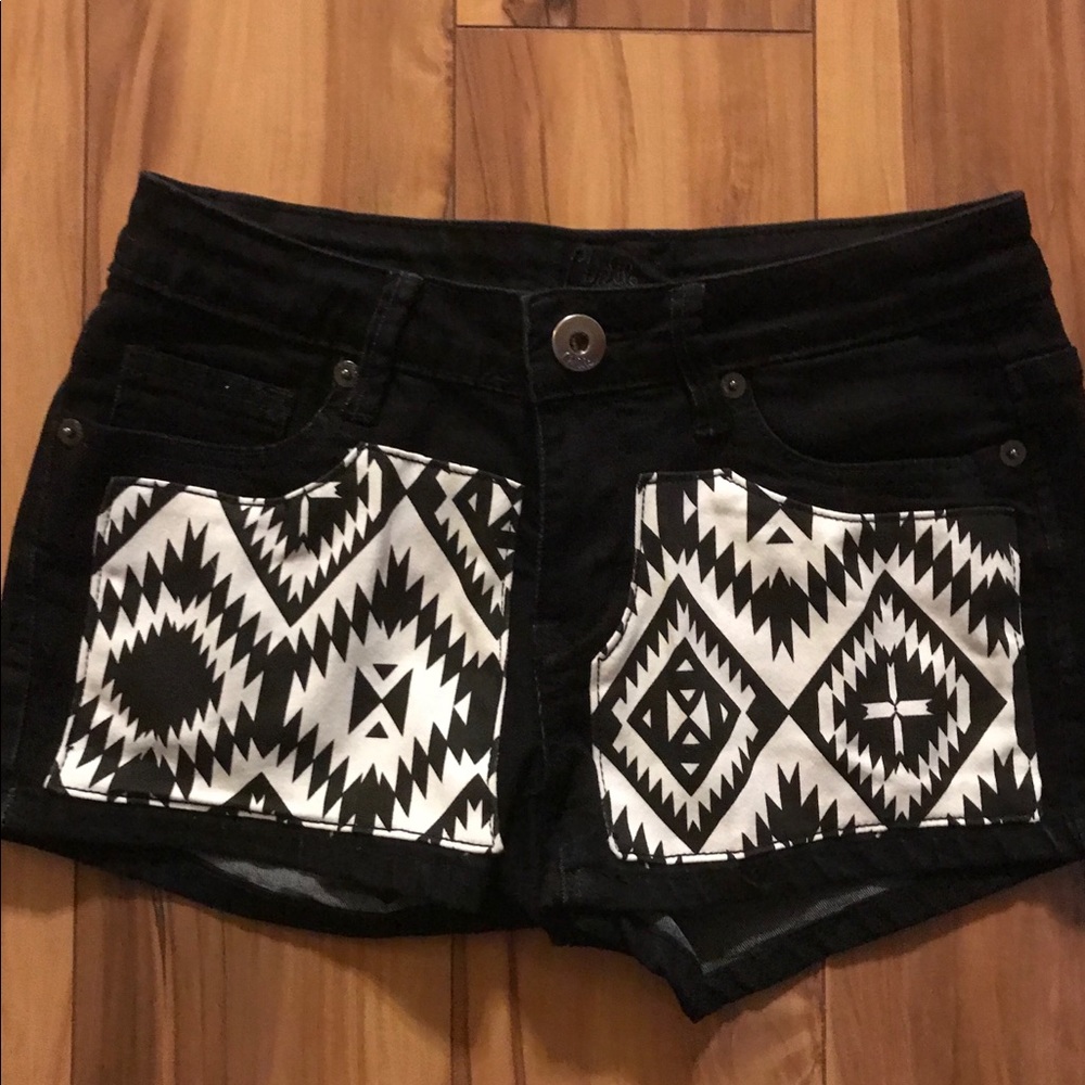 Black Shorts with design